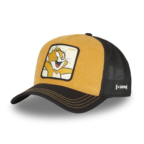 Capslab Jerry Tom und Jerry Gelb Schwarz Trucker Cap - One-Size von Capslab