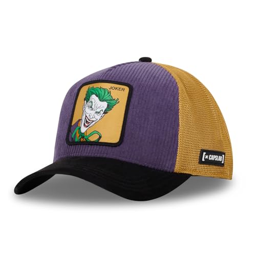 Capslab Joker DC Batman Kord Lila Schwarz Braun Verstellbare Truckercap - One-Size von Capslab