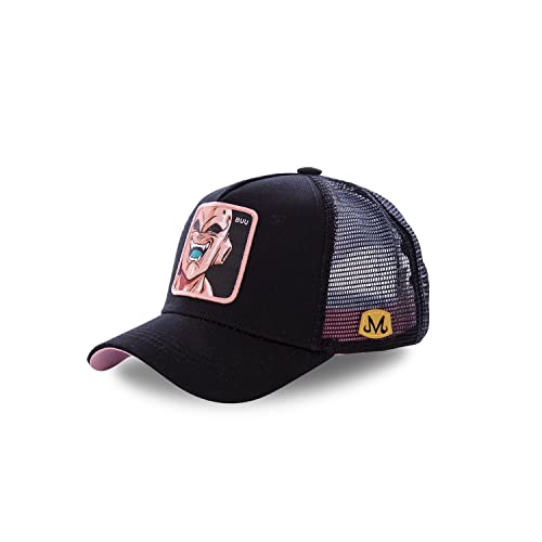 Tracker Kappe Herren Dragon Ball Z, Cap Herren, Majin Buu, Langlebig, Schwarz, Einheitsgröße von Collabs