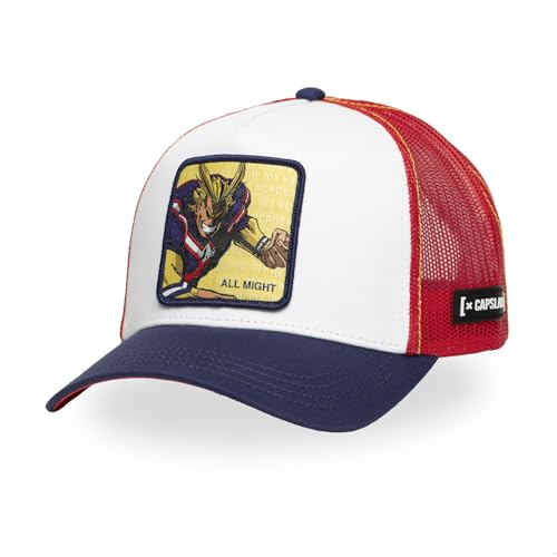 Capslab My Hero Academia All Might Trucker Cap A-Frame Rot - One-Size von Capslab