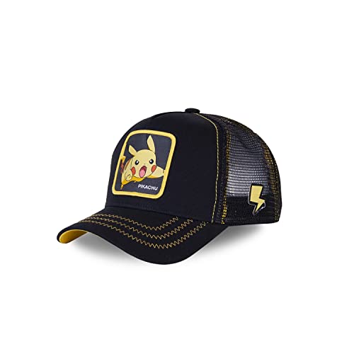 Capslab Pikachu Pokemon Black Trucker Cap - One-Size von Capslab