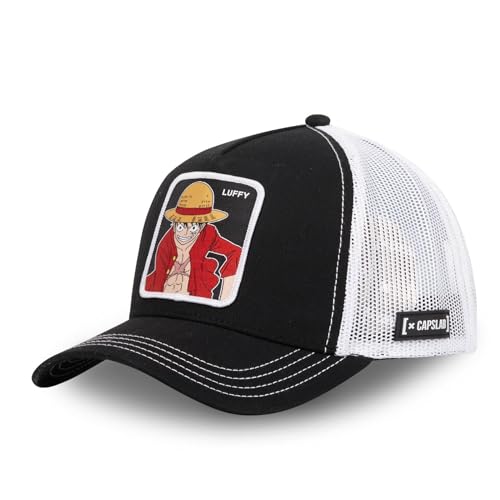Capslab Ruffy One Piece Schwarz Trucker Cap - One-Size von Capslab
