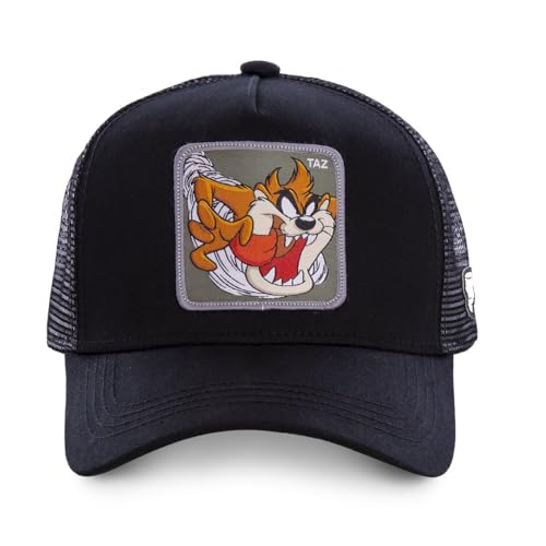Cap Herren Looney Tunes, Tracker Kappe Herren, Taz, Angenehm, Schwarz, Einheitsgröße von Capslab