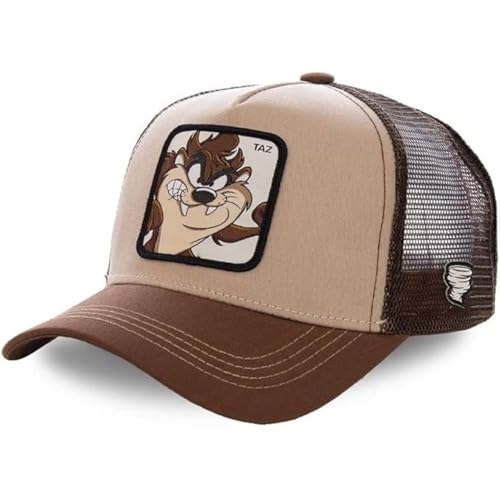 Tracker Kappe Herren Looney Tunes, Cap Herren, Taz, Anti-Schweiss, Kastanie, Einheitsgröße von Capslab