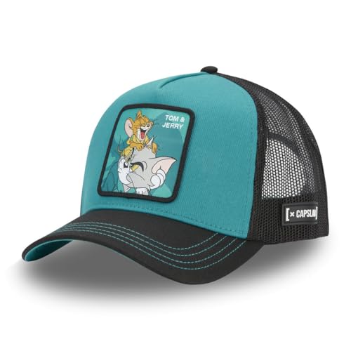 Capslab Tom und Jerry Trucker Cap A-Frame Türkis - One-Size von Capslab