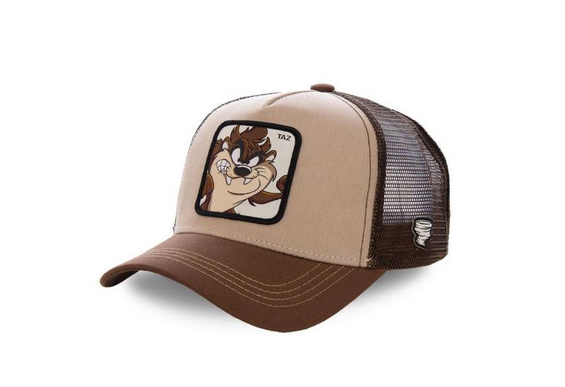 Capslab Trucker Cap CAPSLAB HFT Trucker Mesh Cap Looney Tunes TAZ Brown (Basecap, Meshcap, Trucker Kappe) von Capslab