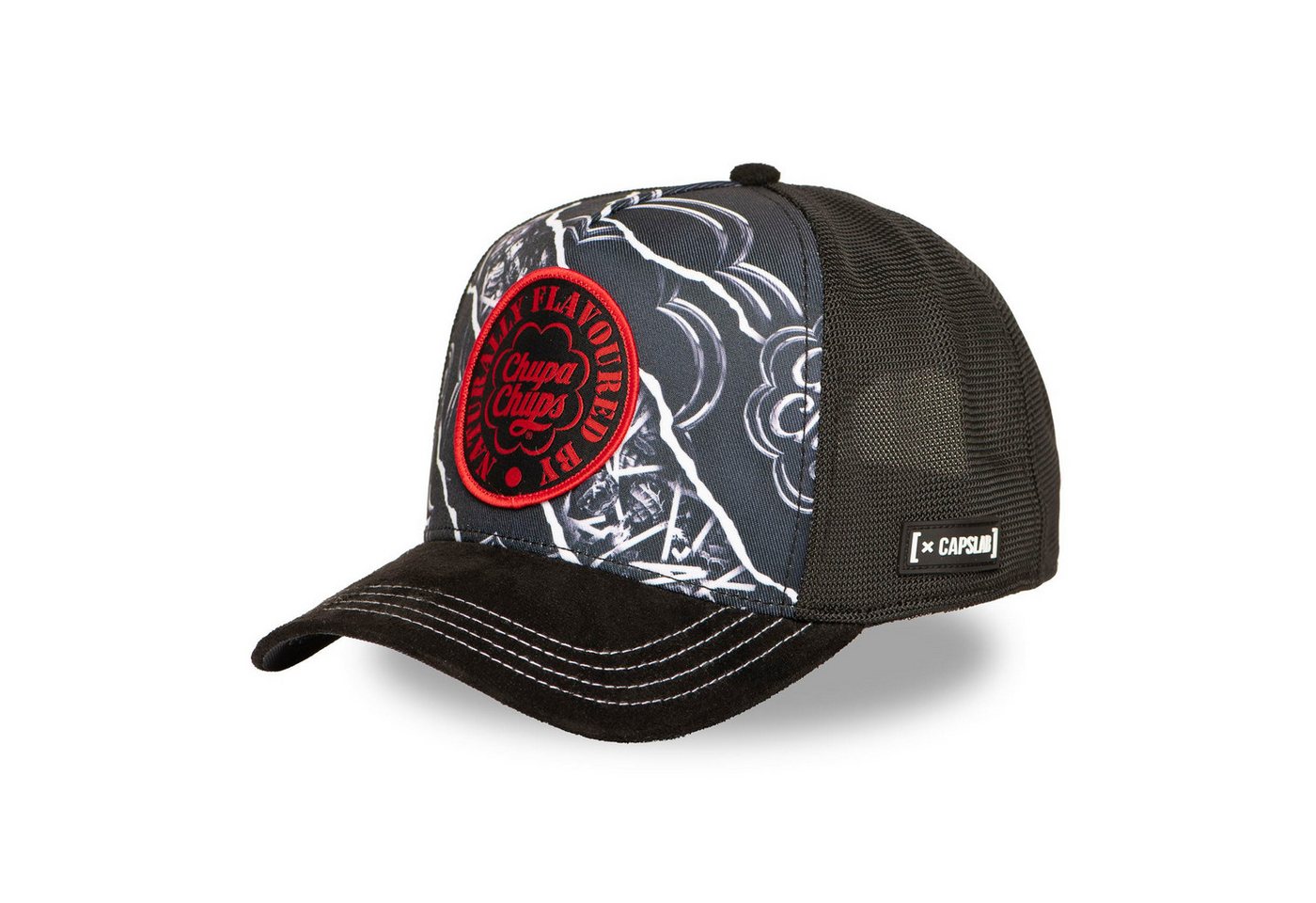 Capslab Trucker Cap CAPSLAB Premium Trucker Cap - CHUPA CHUPS (Basecap, Meshcap, Trucker Kappe) Allover Print von Capslab