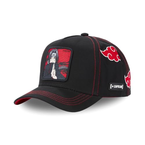 Tracker Kappe Herren Naruto Shippuden, Cap Herren, Itachi Uchiha, Langlebig, Schwarz, Einheitsgröße von Capslab