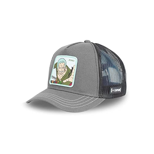 Tracker Kappe Herren One Piece, Cap Herren, Zorro, Perfekter Halt, Grau, Einheitsgröße Tracker Kappe Herren One Piece, Cap Herren, Zorro, Perfekter Halt, Grau, Einheitsgröße von Capslab