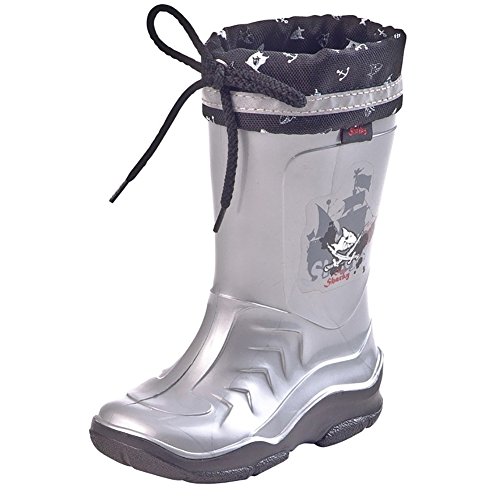 Capt'n Sharky Jungen Jupp Gummistiefel, Grau (anthrazit/schwarz 9) von Capt'n Sharky