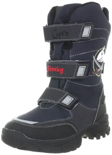 Capt'n Sharky Sven 470398, Jungen Stiefel, Blau (schwarz/Navy/grau 5), EU 25 von Capt'n Sharky