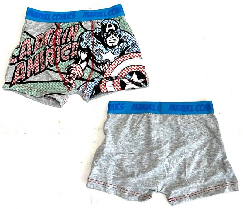 Captain America Boxershorts Captain America Kinder Boxershorts, 2er Captain America Unterwasche von Captain America