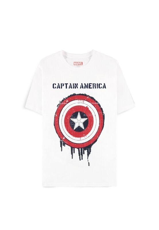 Captain America Brave New World - Shield T-Shirt weiß in L von Captain America