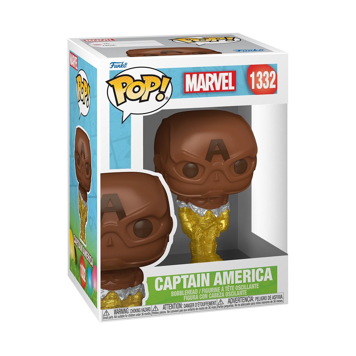 Captain America - Captain America (Easter Chocolate) Vinyl Figur 1332 - Funko Pop! Figur - Funko Shop Deutschland - Lizenzierter Fanartikel von Captain America