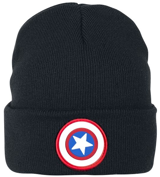 Captain America Logo Mütze schwarz von Captain America