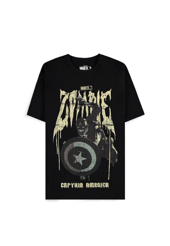 Captain America Zombified T-Shirt schwarz in M von Captain America