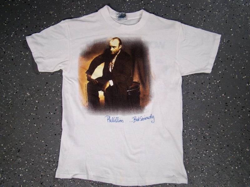 Phil Collins- Aber Ernsthaft Tour T Shirt 1990 | Klein - Lesen Sie Bitte Die Beschreibung von CaptainBob13