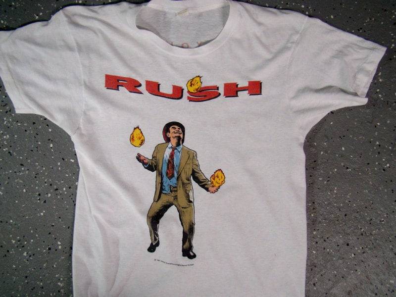 Rush Hold Your Fire Tour T Shirt 1987 | Klein - Bitte Beschreibung Lesen von CaptainBob13