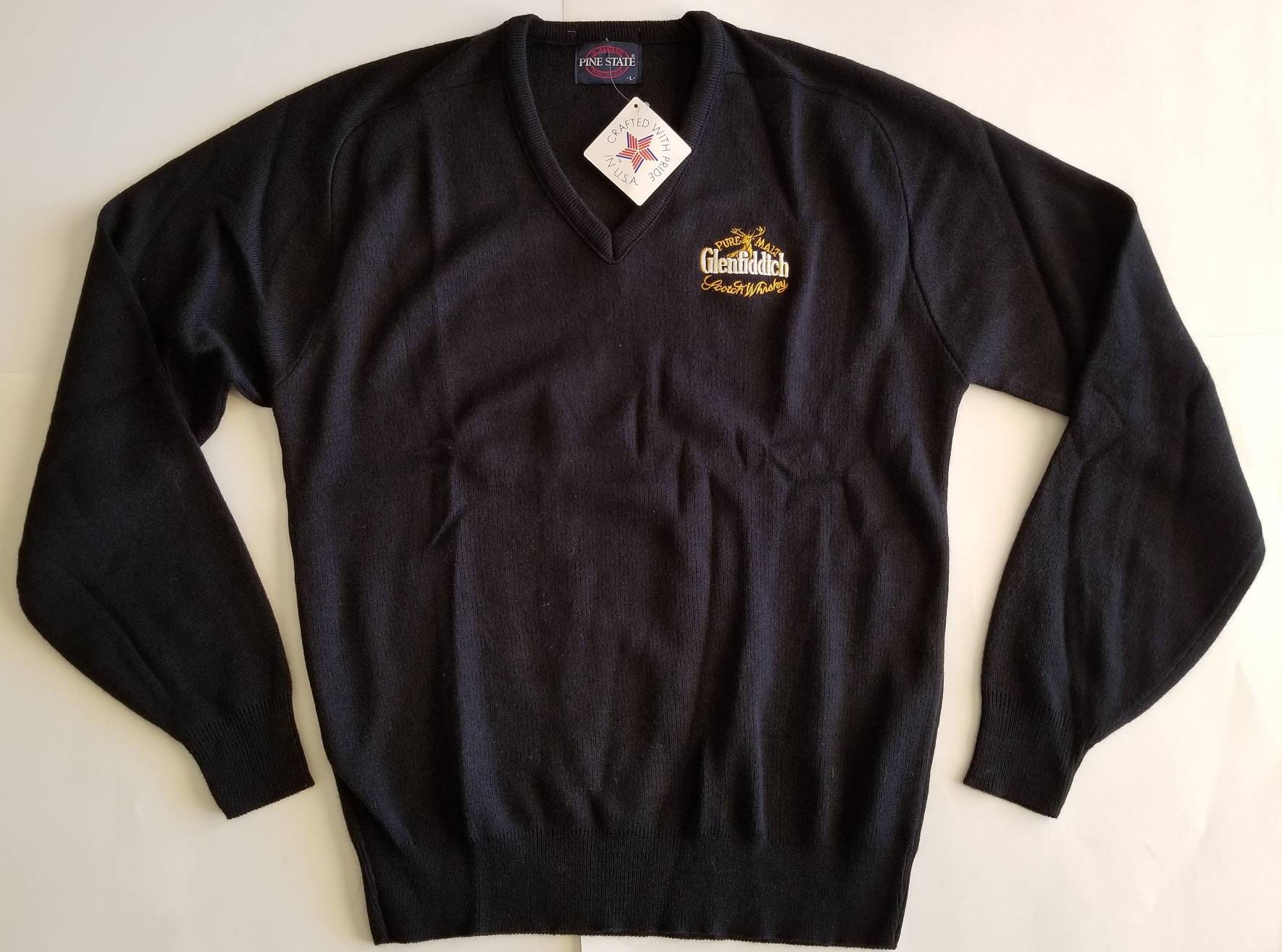 Glenfiddich Scotch Whisky Pullover Vintage 80Er V Ausschnitt Deadstock Made in Usa Gr L Glenfiddich Scotch Whisky Pullover Vintage 80Er V Ausschnitt Deadstock Made in Usa Gr L von CaptainVintage86