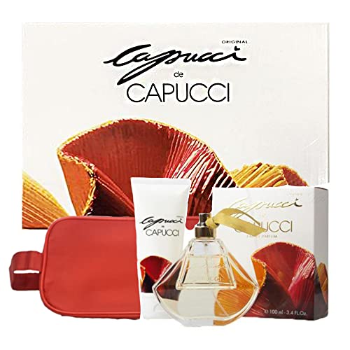 Damen set Capucci de Capucci eau de parfum 100 ml Duschgel 100 ml Tasche von Capucci