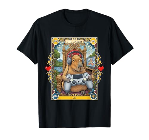 Capybara Lustige Videospiele Teens Jungen Mädchen Gamer T-Shirt von Capybara And Video Games