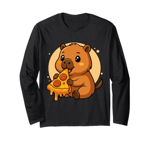 Lustige Capybara Essen Pizza Grafik Jungen Mädchen Capybara Langarmshirt Lustige Capybara Essen Pizza Grafik Jungen Mädchen Capybara Langarmshirt von Capybara Eating Pizza Graphic Design
