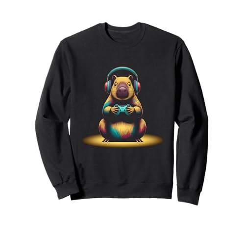 Capybara Lustige Videospiele Capybara Shirt Kinder Capybara Sweatshirt Capybara Lustige Videospiele Capybara Shirt Kinder Capybara Sweatshirt von Capybara Funny Video Games Cute Capybara Shirt Men
