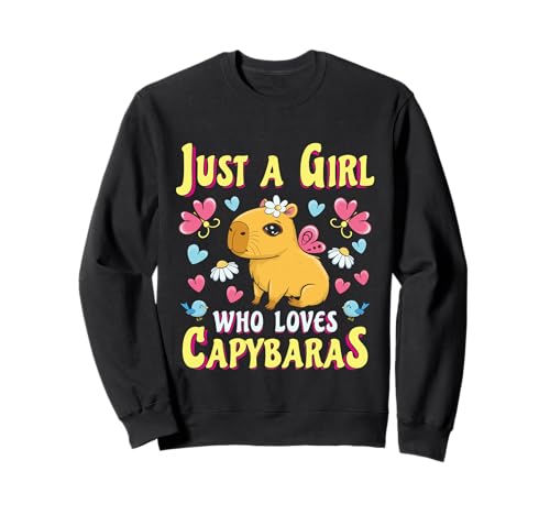 Capybaras Cute Capybara Tierliebhaber Geschenk Capybara Mädchen Sweatshirt Capybaras Cute Capybara Tierliebhaber Geschenk Capybara Mädchen Sweatshirt von Capybara Gifts Apparel