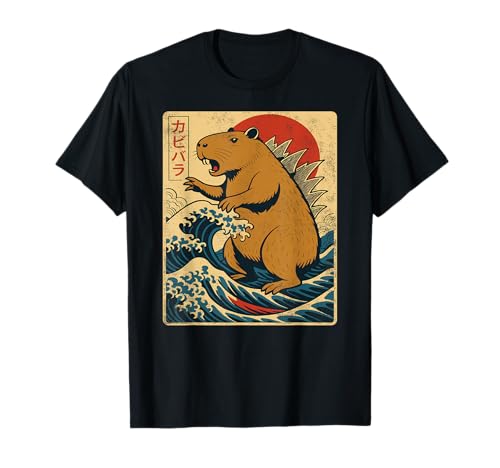 Lustige CapyZill Capybara japanische Kunst für Männer Frauen Kinder T-Shirt von Capybara Lover Graphic Gifts & Apparel