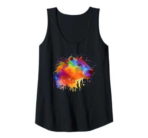 Damen Capybara-Grafik Tank Top von Capybara Lover Outfit Gifts Girls Women