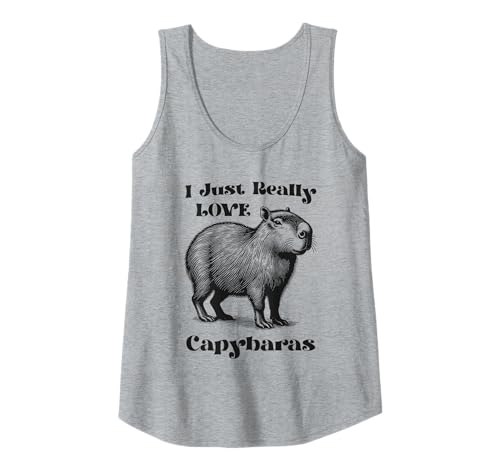 Damen Capybara Ich liebe Capybaras einfach wirklich Tank Top von Capybara Lover Outfit Gifts Girls Women