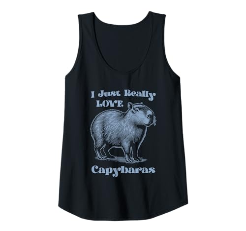 Damen Ich liebe Capybaras süße Capybara-Grafik einfach wirklich Tank Top von Capybara Lover Outfit Gifts Girls Women