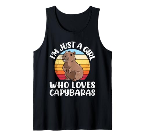 Wasserschwein JUST A GIRL WHO LOVES CAPYBARAS Capybara Tank Top von Capybara Lustig Geschenk Wasserschwein Shirt