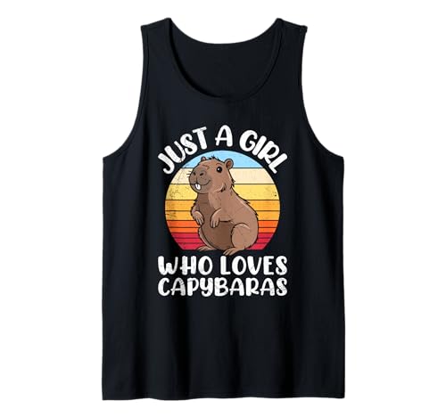 Wasserschwein JUST A GIRL WHO LOVES CAPYBARAS Capybara Tank Top von Capybara Lustig Geschenk Wasserschwein Shirt