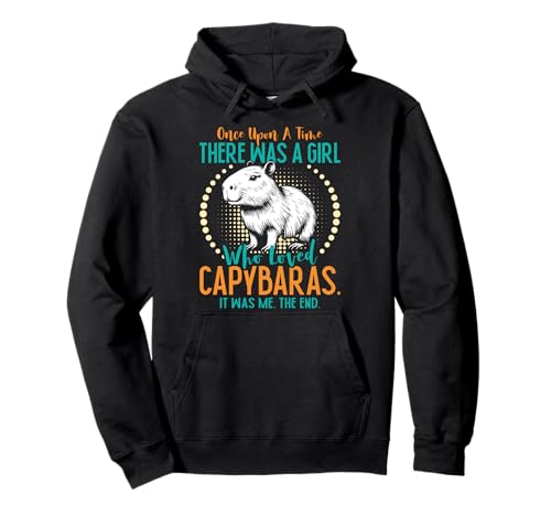 Wasserschwein THERE WAS A GIRL WHO LOVED CAPYBARAS Liebhaber Pullover Hoodie Wasserschwein THERE WAS A GIRL WHO LOVED CAPYBARAS Liebhaber Pullover Hoodie von Capybara Lustig Geschenk Wasserschwein Shirt