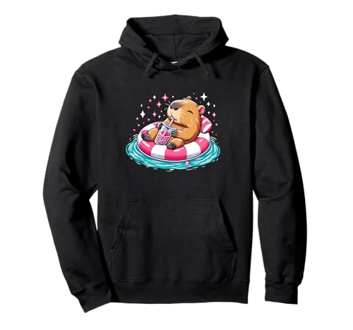 Niedliche Capybara On Pool Float Drinking Bubble Tea Lover Girls Pullover Hoodie Niedliche Capybara On Pool Float Drinking Bubble Tea Lover Girls Pullover Hoodie von Capybara On Pool Float Drinking Bubble Tea