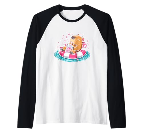 Niedliche Capybara On Pool Float Drinking Bubble Tea Lover Girls Raglan Niedliche Capybara On Pool Float Drinking Bubble Tea Lover Girls Raglan von Capybara On Pool Float Drinking Bubble Tea