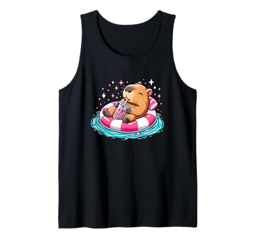Niedliche Capybara On Pool Float Drinking Bubble Tea Lover Girls Tank Top Niedliche Capybara On Pool Float Drinking Bubble Tea Lover Girls Tank Top von Capybara On Pool Float Drinking Bubble Tea