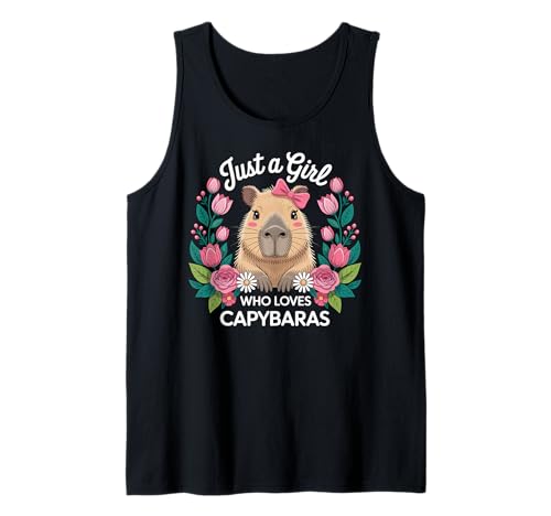 Capybara Rodents Kids Just A Girl Who Loves Capybaras Tank Top von Capybara Respect The Wildlife Animal Clothing Co.