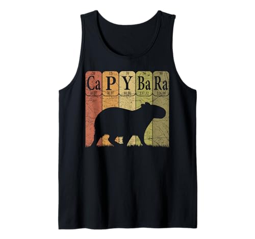 Herren Capybara Periodensystem Elemente Capybara Retro Nager Tank Top Herren Capybara Periodensystem Elemente Capybara Retro Nager Tank Top von Capybara Rodent Periodic Table Elements Vintage
