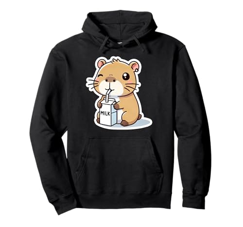 Capybara Trinkmilch Kawaii Cute Moo Kids Pullover Hoodie von Capybara Tees NYC