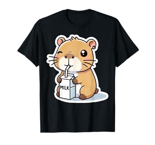 Capybara Trinkmilch Kawaii Cute Moo Kids T-Shirt von Capybara Tees NYC