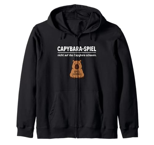 Funny Capybara Game Over Don't Look Animal Lover Boys Girls Kapuzenjacke von CapybaraAxis1