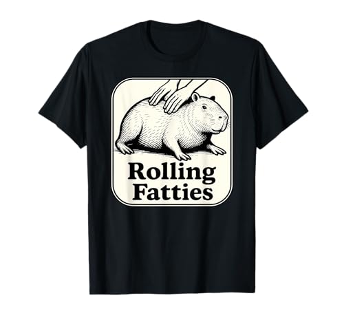 Funny Capybara Rolling Fatties Tierliebhaber Jungen Mädchen Kinder T-Shirt Funny Capybara Rolling Fatties Tierliebhaber Jungen Mädchen Kinder T-Shirt von CapybaraAxis1
