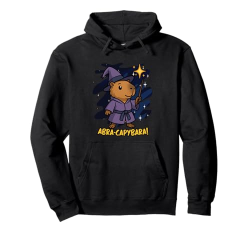 Lustiger Abra Capybara Tierliebhaber Zauberer Jungen Mädchen Kinder Pullover Hoodie von CapybaraAxis1