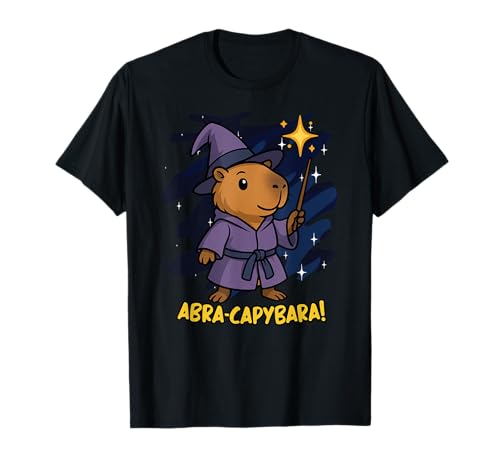 Lustiger Abra Capybara Tierliebhaber Zauberer Jungen Mädchen Kinder T-Shirt von CapybaraAxis1
