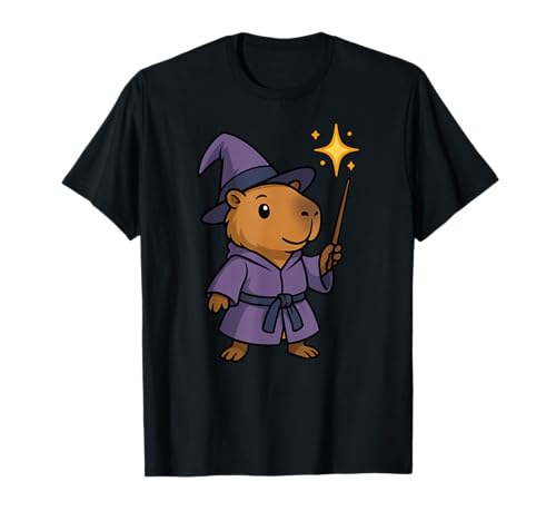 Lustiger Abra Capybara Tierliebhaber Zauberer Jungen Mädchen Kinder T-Shirt von CapybaraAxis1
