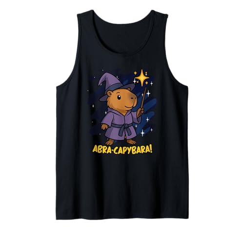 Lustiger Abra Capybara Tierliebhaber Zauberer Jungen Mädchen Kinder Tank Top von CapybaraAxis1