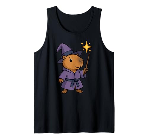 Lustiger Abra Capybara Tierliebhaber Zauberer Jungen Mädchen Kinder Tank Top von CapybaraAxis1