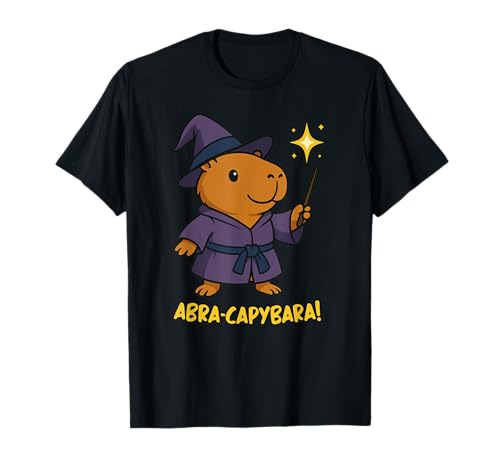 Lustiger Abra Capybara Zauberer Tierliebhaber Jungen Mädchen Kinder T-Shirt von CapybaraAxis1